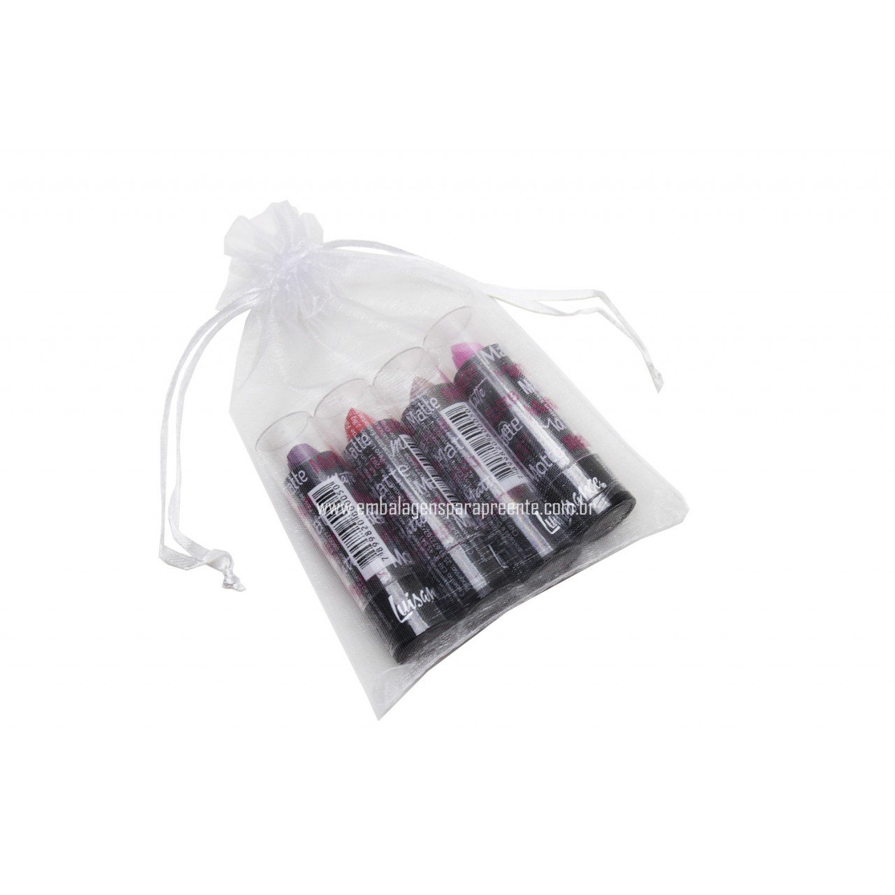 Saco Organza 10x15cm (PCT C/ 10 UN) Branco